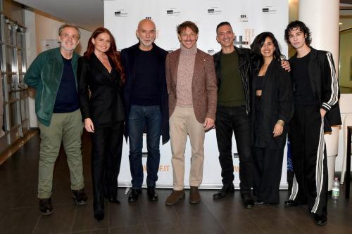 Roma : Cinema Aquila . Photocall film Settimo grado .